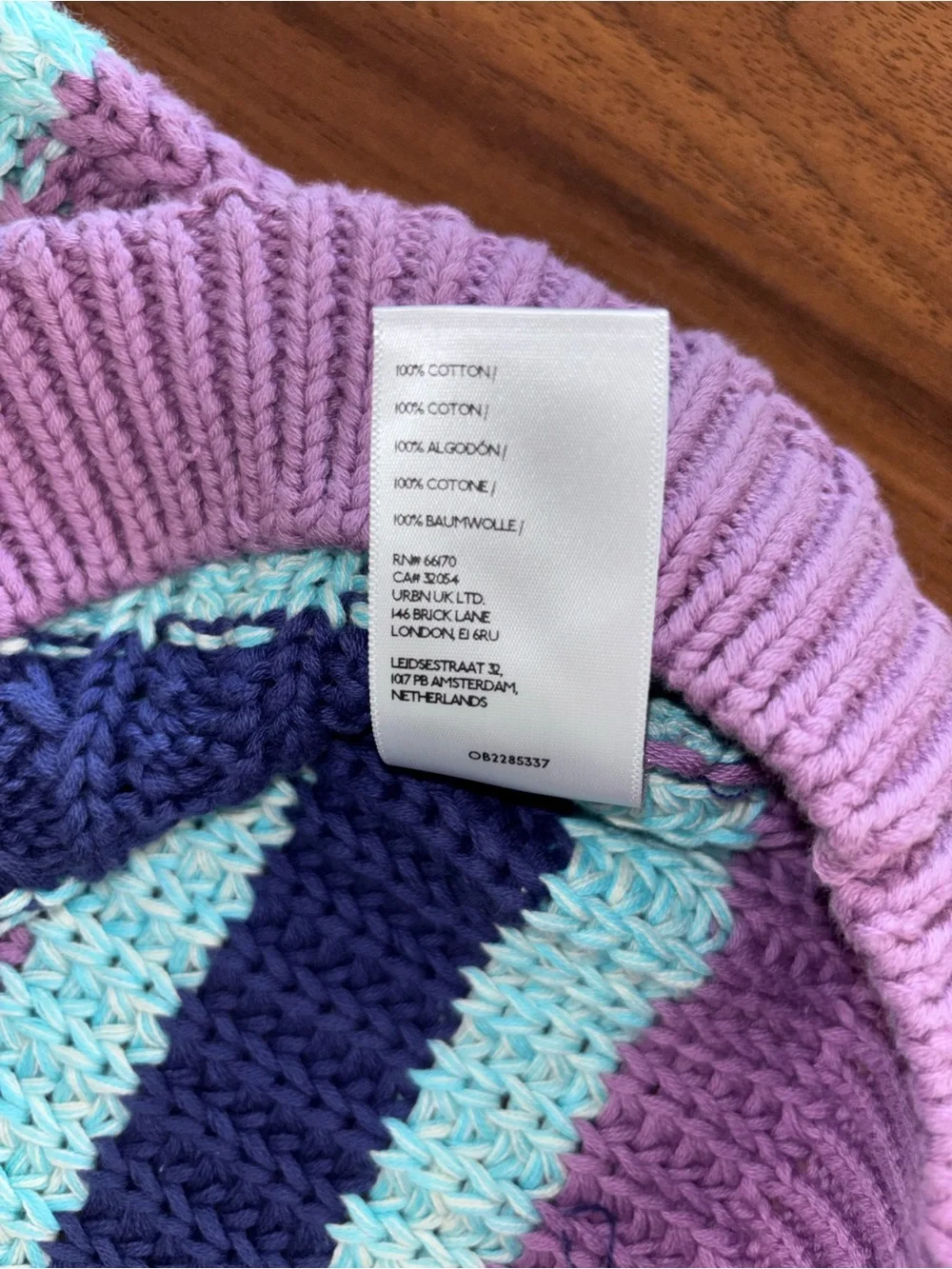 NEW FREE PEOPLE women's frankie cable striped pullover in Lilac combo XS